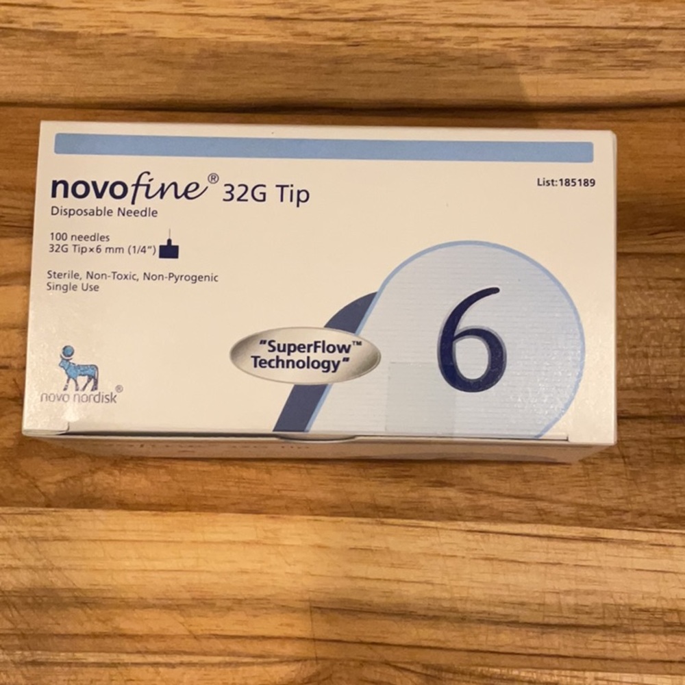 NovoFine, 32G x 6mm, Universal Fit, Disposable
